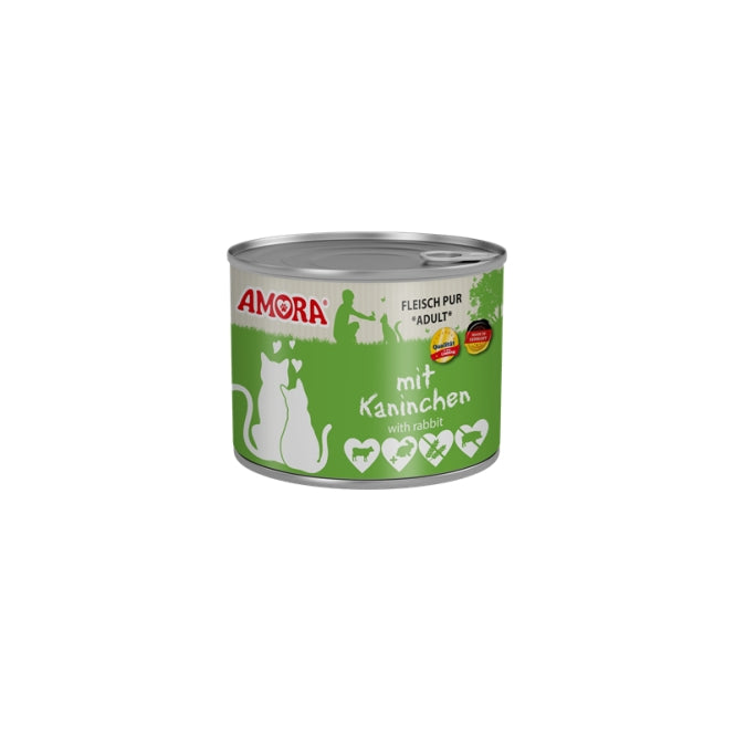 Amora Cat Dose Fleisch Pur mit Kaninchen – 6er-Pack