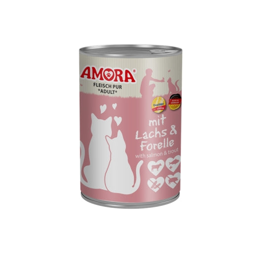 Amora Cat Dose Fleisch Pur mit Lachs & Forelle