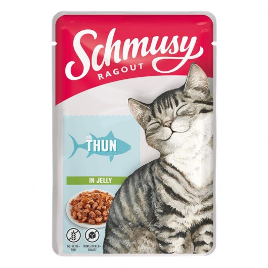 Schmusy Ragout mit Thunfisch in Jelly 100g – 22er-Pack