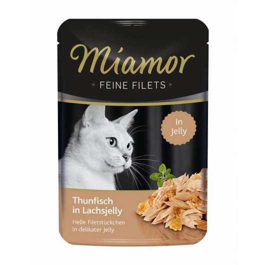 Miamor Feine Filets PB Thunfisch in Lachsjelly 100g – 24er-Pack