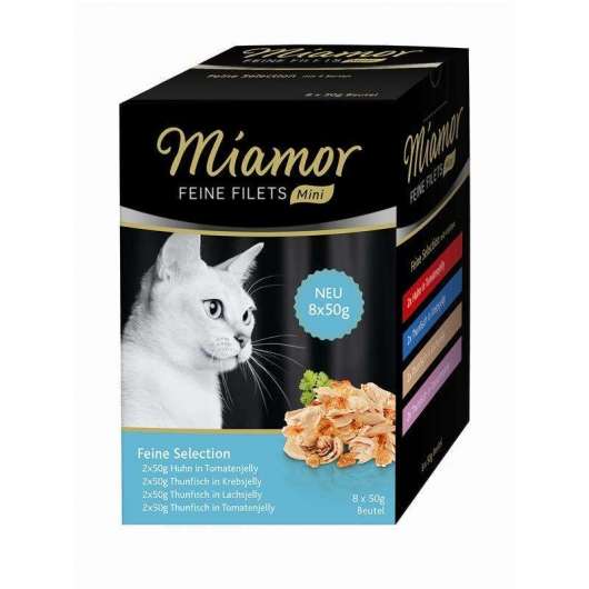 Miamor Feine Filets Mini Multibox Feine Selection 8x50g – 4er-Pack