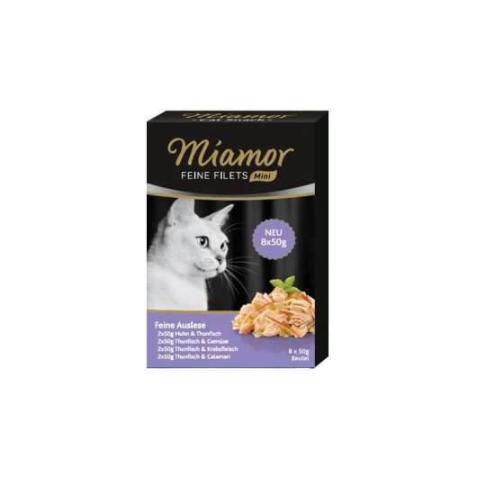 Miamor Feine Filets Mini Multibox Feine Auslese 8x50g – 4er-Pack