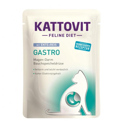 Kattovit PB Feline Diet Gastro Ente & Reis 85g – 24er-Pack