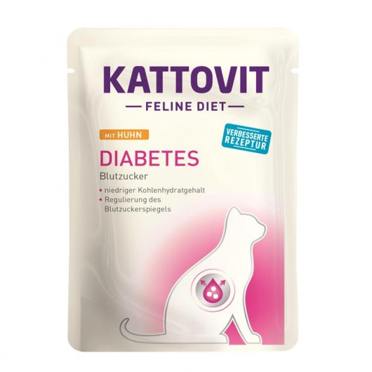 Kattovit PB Feline Diet Diabetes Huhn 85g – 24er-Pack