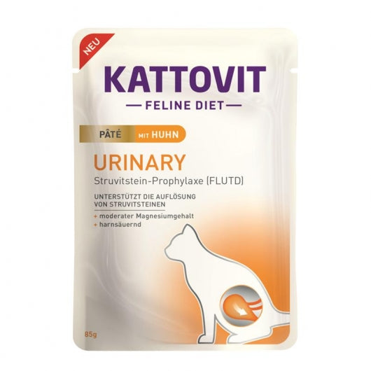 Kattovit PB Feline Urinary Pate mit Huhn 85g – 10er-Pack