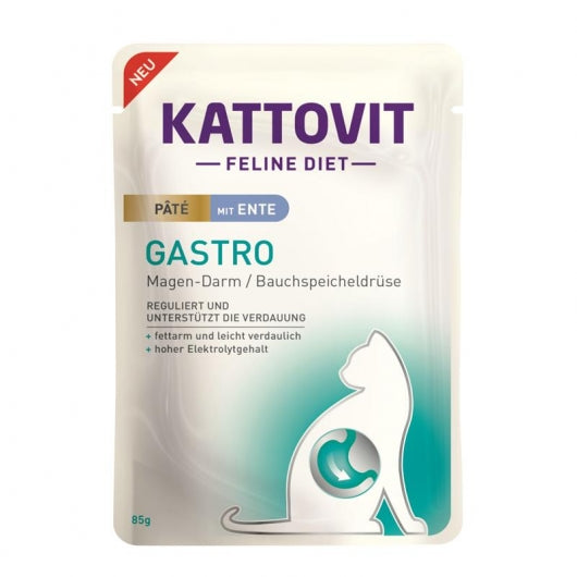 Kattovit PB Feline Gastro Pate mit Ente 85g – 10er-Pack