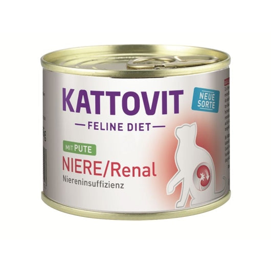 Kattovit Dose Feline Diet Niere/Renal Pute 185g – 12er-Pack