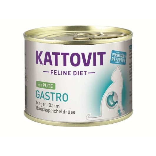 Kattovit Dose Feline Diet Gastro Pute 185g – 12er-Pack