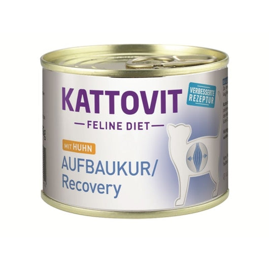 Kattovit Dose Feline Diet Aufbaukur/Recovery Huhn 185g – 12er-Pack
