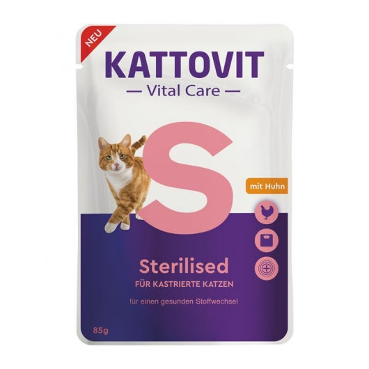 Kattovit PB Vital Care Sterilised 85g – 24er-Pack