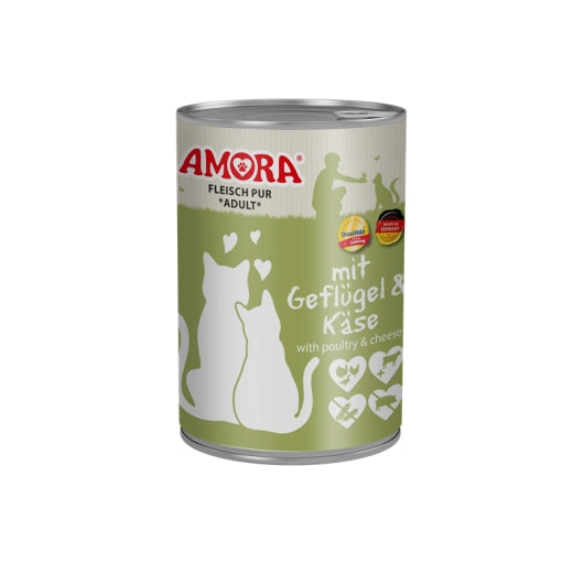 Amora Cat Dose Fleisch Pur mit Geflügel & Käse