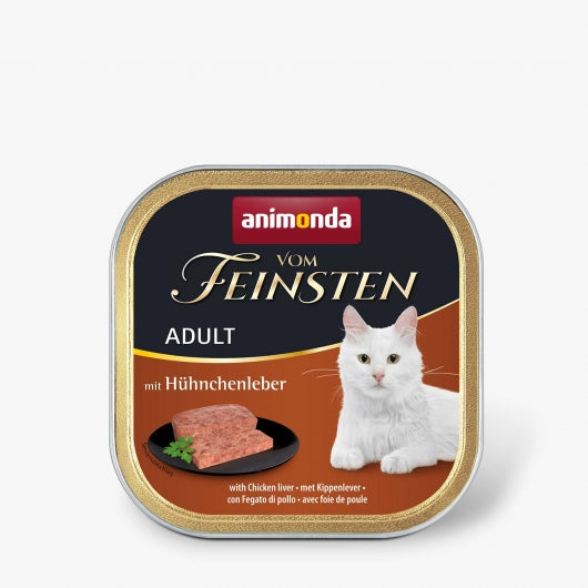 Animonda vom Feinsten Adult mit Hühnchenleber 100g – 32er-Pack