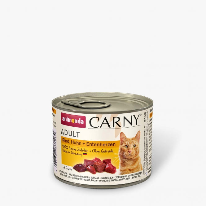 Animonda Cat Dose Carny Adult Rind & Huhn & Entenherzen