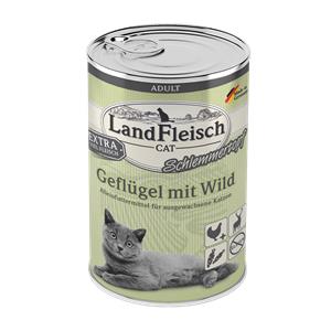Landfleisch Cat Adult Schlemmertopf Geflügel & Wild 400 g – 6er-Pack