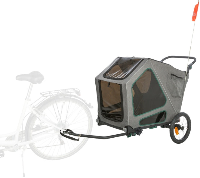 Trixie Fahrrad-Anhänger für große Hunde mit Federung