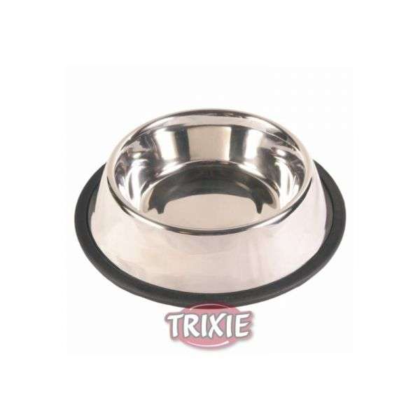 Trixie Edelstahlnapf mit Gummiring